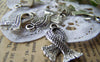 Accessories - 10 Pcs Of Antique Silver Lovely Scarf Charms  19x26mm A859