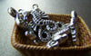 Accessories - 10 Pcs Of Antique Silver Lovely Seahorse Charms 10x24mm A3331