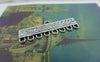 Accessories - 10 Pcs Of Antique Silver Multiple Loops Rectangular Connectors 8x72mm A5970