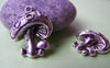 Accessories - 10 Pcs Of Antique Silver  Mushroom Charms 18x20mm A1626
