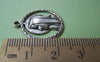 Accessories - 10 Pcs Of Antique Silver Nun Maria Ring Charms 11x24.5mm A1552