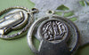 Accessories - 10 Pcs Of Antique Silver Nun Maria Ring Charms 11x24.5mm A1552