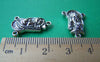 Accessories - 10 Pcs Of Antique Silver Nun Maria Three Loops Connectors Charms 15x22mm A3550