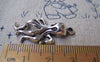 Accessories - 10 Pcs Of Antique Silver Octopus Charms 18x33mm A2664