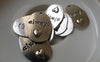 Accessories - 10 Pcs Of Antique Silver Oval Heart Charms 18x26mm A6560