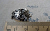 Accessories - 10 Pcs Of Antique Silver Owl Pendants Charms 17x23mm  A6359