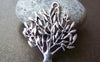 Accessories - 10 Pcs Of Antique Silver Peace Tree Charms 25x30mm A1029
