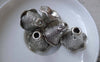 Accessories - 10 Pcs Of Antique Silver Pewter Flower Bead Caps 17x22mm  A7753