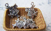 Accessories - 10 Pcs Of Antique Silver Rabbit Trumpeter Charms 16mm A1165