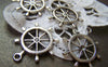 Accessories - 10 Pcs Of Antique Silver Rudder Charms 25x28mm A1277
