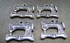Accessories - 10 Pcs Of Antique Silver Sewing Machine Charms  18x20mm A1332