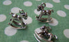 Accessories - 10 Pcs Of Antique Silver Small Rocking Horse Charms 16x17mm A1227