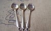 Accessories - 10 Pcs Of Antique Silver Spoon Tableware Pendants Charms 11x54mm A861