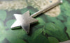 Accessories - 10 Pcs Of Antique Silver Star Stick Charms 14x48mm A6869