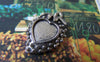 Accessories - 10 Pcs Of Antique Silver Strawberry Base Setting Match 10x10mm Heart Cameo A3473