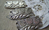 Accessories - 10 Pcs Of Antique Silver Three Owl On Tree Rectangular Connectors Charms 20x38mm A1839