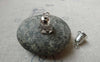 Accessories - 10 Pcs Of Antique Silver Toll Bell Pendants Charms 9x9mm A6471