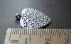 Accessories - 10 Pcs Of Antique Silver Tree Heart Charms 20x22mm A1092