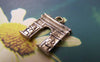 Accessories - 10 Pcs Of Antique Silver Triumphal Arch Charms 14x18mm A1660