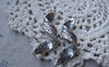 Accessories - 10 Pcs Of Antique Silver Twisted Tree Leaf Charms Pendants  14x44mm A7665