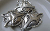 Accessories - 10 Pcs Of Antique Silver Wolf Pendants Charms 25x32mm A6747