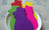 Accessories - 10 Pcs Of Assorted Color Wooden Snowman Charms 40x65mm A3732