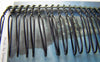 Accessories - 10 Pcs Of Black Painted Metal 20 Teeth Hair Clips 39x75mm A1957