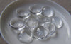 Accessories - 10 Pcs Of Crystal Glass Dome Round Cabochon Cameo 18mm A3642