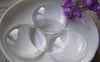 Accessories - 10 Pcs Of Crystal Glass Dome Round Cabochon Cameo  35mm A3925