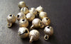 Accessories - 10 Pcs Of Gold Color Star Dust Bells Jingle Bells Charms  8mm A3865