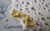 Accessories - 10 Pcs Of Gold Plated Brass Dolphin Heart Lobster Clasps 10x12mm A4589