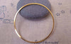 Accessories - 10 Pcs Of Gold Tone Brass Seamless Rings 40mm 18gauge A7374