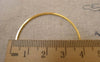 Accessories - 10 Pcs Of Gold Tone Brass Seamless Rings 40mm 18gauge A7374