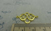 Accessories - 10 Pcs Of Gold Tone Lovely Chinese Knot Connector Charms 18x27mm A5959