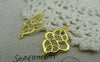 Accessories - 10 Pcs Of Gold Tone Lovely Chinese Knot Connector Charms 18x27mm A5959