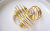 Accessories - 10 Pcs Of Gold Tone Spiral Wire Metal Spring Findings 20x21mm A2996