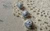 Accessories - 10 Pcs Of Hand Painted Ceramic Beads 12mm A6398