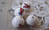 Accessories - 10 Pcs Of Hand Painted Ceramic Round Beads 12mm A2489
