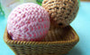 Accessories - 10 Pcs Of Hand Woven Yarn Glass Balls Assorted Color 21mm A3507