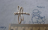 Accessories - 10 Pcs Of KC Gold Tone Filigree Dragonfly Pendant Charms 27x33mm A7589