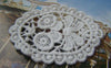 Accessories - 10 Pcs Of Lovely White Filigree Floral Huge Cotton Lace Doily 50x68mm A4907
