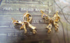 Accessories - 10 Pcs Of Non Tarnish 16K Gold Color Brass Bow Tie Knot Charms 12x14mm A2266
