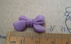 Accessories - 10 Pcs Of Resin Bow Knot Tie Beads Assorted Color 14x23mm A2182