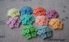 Accessories - 10 Pcs Of Resin Hexagon Flower Cameo Cabochon Assorted Color  20mm A2744