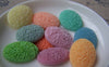Accessories - 10 Pcs Of Resin Oval Flower Cameo Cabochon Assorted Color  17x23mm A2823