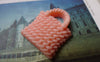 Accessories - 10 Pcs Of Resin Pink Basketweave Handbag Cameo Size 23x26mm A5699