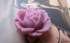 Accessories - 10 Pcs Of Resin Rose Flower Cameo Cabochon Assorted Color  19x22mm A3620