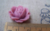 Accessories - 10 Pcs Of Resin Rose Flower Cameo Cabochon Assorted Color  19x22mm A3620