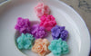 Accessories - 10 Pcs Of Resin Star Flower Cameo Cabochon Assorted Color 15mm  A3612
