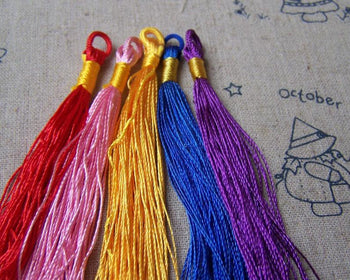 Accessories - 10 Pcs Of Silk Thread Tassel Mixed Color A5003